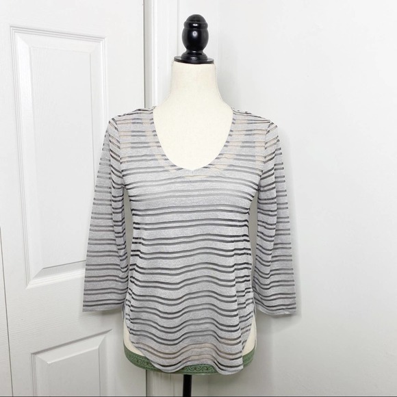 Armani Exchange Tops - Armani Exchange NWT Grey Stripe Top